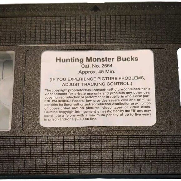 VHS - Dave Embry’s Hunting Monster Bucks Instructional Video Tape - Picture 4 of 4